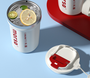 400ml cách điện du lịch Tumbler với con dấu nắp tràn bằng chứng nhựa cốc cà phê để đi nóng/trà đá bia với xử lý rơm thiết kế - Product Image 5