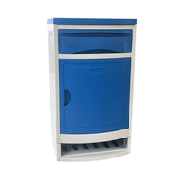Table de Chevet Médicale en PP Imperméable pour Hôpital, Armoire à 3 Niveaux avec Roulettes Silencieuses et Grande Capacité de Rangement – Vente en Gros