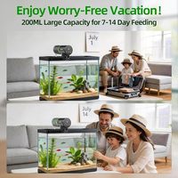 Distributeur automatique de nourriture pour poissons, grande capacité, résistant à l'humidité, pour aquarium, accessoires pour animaux de compagnie, mangeoire pour poissons