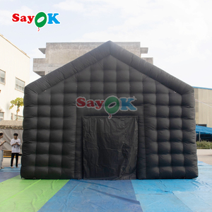 Giao Hàng Nhanh Đen Lớn Pop up Xách Tay LED Chiếu Sáng Câu Lạc Bộ Đêm Đảng Tổ Chức Sự Kiện Disco Không Khí Lều Câu Lạc Bộ Đêm Inflatable Lều - Product Image 2