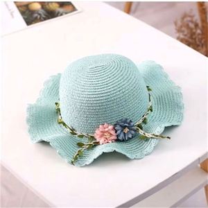 Chapeau Bob en Paille Adorable pour Bébé Fille - Protection Solaire Douce pour les Activités de Plein Air des Enfants - Product Image 1