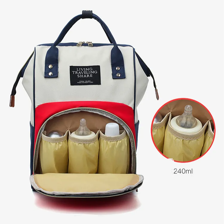 กระเป๋าเป้สะพายหลังสำหรับคุณแม่ใหม่,กระเป๋าสำหรับเปลี่ยนผ้าอ้อมเด็กเดินทางพร้อมสายคล้องรถเข็นเด็ก