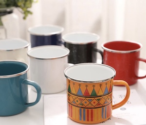 Cốc Trắng Để Thăng Hoa 12 Oz Dùng Làm Quà Tặng Giáng Sinh Cốc Tráng Men Sữa Cà Phê Cắm Trại - Product Image 5