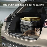 Petit chariot de transport pliable et respirant pour animaux de compagnie, approuvé par les compagnies aériennes, pour chats et chiens, capacité de 5 kg