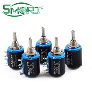 Electrónica Inteligente, Resistencias Variables de Precisión, Potenciómetro de Múltiples Vueltas, 100R, 200R, 1K, 2,2 K, 3,3 K, 4,7 K, 10K, 22K, 47K, <span class=keywords><strong>Ohm</strong></span> - Product Image 3