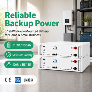 Batería LiFePO4 <span class=keywords><strong>CFE</strong></span> 51.2V 100Ah 5kWh ESS Residencial 6000 Ciclos Montaje en Pared Comunicación CAN para Sistema de Almacenamiento de Energía Solar - Product Image 5