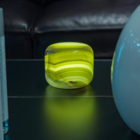 Lampe de table en marbre pour la décoration de la maison, lampe tactile rechargeable en pierre, lumière d'ambiance LED à 3 niveaux de luminosité, lampe de bureau vert jade