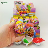 Œuf de dinosaure pour bébé, biscuit au chocolat solide, jouet multicolore, boîte de 24 pièces, prêt à manger, durée de conservation de 12 à 24 mois, fête pour enfants