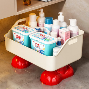 Bathroom Storage Box 60X70cm Rectangular Durable Freestanding With Wheels For Organized Shower Storage - Product Image 1