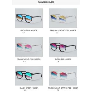 Lunettes de soleil ovales Lunettes de soleil de créateur pour femmes Lunettes de soleil rétro pour hommes Lunettes de soleil vintage Filtre de couleur épais Mode Lentilles polarisées UV400 - Product Image 5