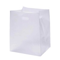 Sacs à gâteaux transparents épaissis recyclables en plastique LDPE avec impression sérigraphique pour l'emballage de pain, desserts, pâtisseries et plats à emporter