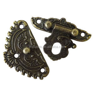 Großhandel dekorative Bronze Latch Clasp Latch Lock Hasp mit Schrauben für Holz Schmucks cha tulle Fall - Product Image 3