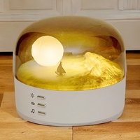 Lampe de table décorative en plastique, Lampe lune électrique pour chambre à coucher, mignonne, rechargeable, petite, style nordique, lampe USB pour table de chevet