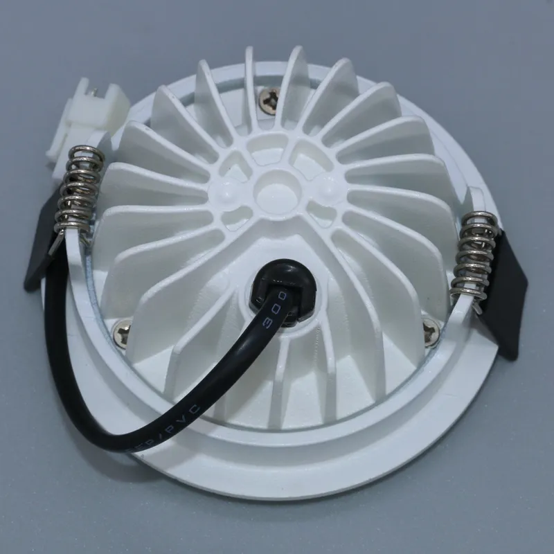 70mm-75mm Cutout Ultra Slim Dim To Warm Powerful COB Downlight Dimmable Installation Indoor Ceil Light Round Lamp Housing