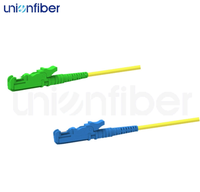 Kabel Patchcord Serat Optik E2000 SX SM9/125 G.657A1 Konektor APC UPC Kerugian Lentur Rendah untuk Jaringan Telekomunikasi FTTH Dalam Ruangan