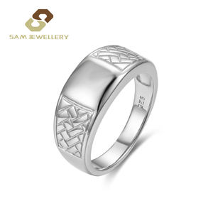 Gioielli personalizzati di alta qualità stile Vintage 925 argento Sterling anello da uomo - Product Image 1