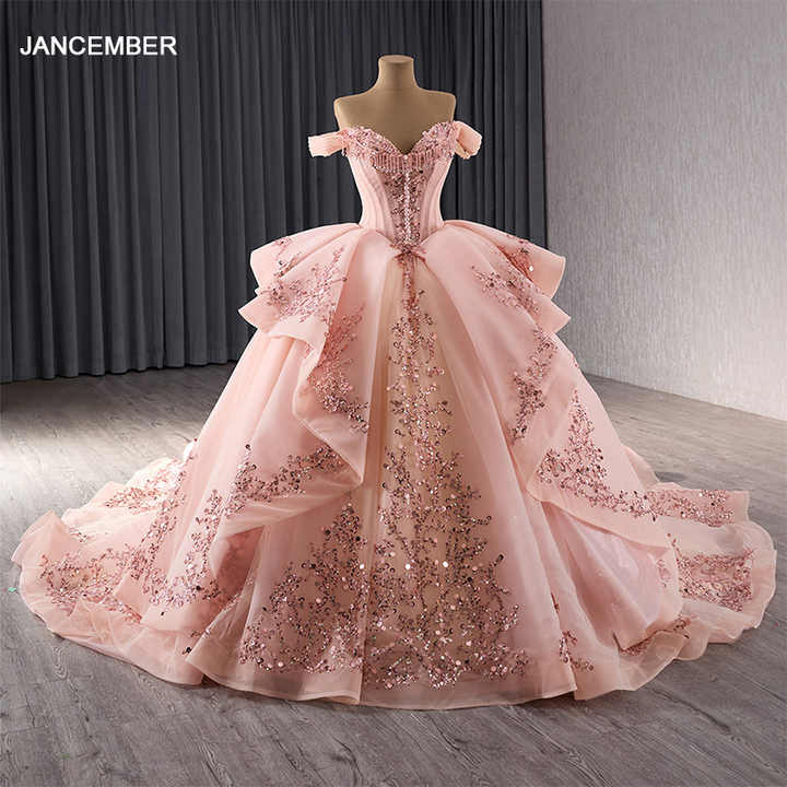 blush pink quince dresses Ball Gown Organza Sweetheart Quinceanera Dress Pink / 0 and a lace Blush Pink Quinceanera Dresses -