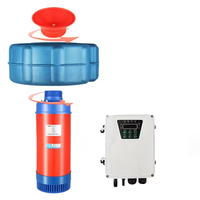 Aérateur solaire flottant pour bassin à poissons, machine d'aération d'aquaculture basse pression 3 pouces 60V 750W, vente en gros