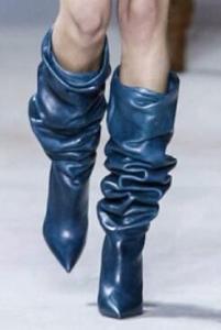 Alta calidad mujer moda Sexy pliegue sobre la rodilla diseño tacón alto <span class=keywords><strong>marca</strong></span> señoras <span class=keywords><strong>botas</strong></span> - Product Image 4