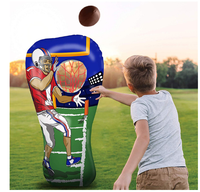Offre Spéciale football américain gonflable joueur stand cible jeter portable rugby cible jeu de football gonflable