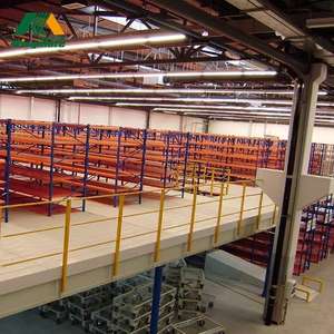 Plates-formes et rayonnage de stockage en acier de support de mezzanine industrielle en métal Structure de rayonnage de plancher de mezzanine d'entrepôt - Product Image 6