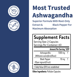 Cápsulas de Ashwagandha con Pimienta Negra de Fábrica OEM, Promueve la Calidad del Sueño y Mejora la Memoria y la Concentración - Product Image 3