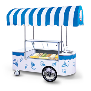 Commercial <b>Pans</b> Straight Glass Ice Cart Showcase Freezer Display FRICC-2412B Freezer Display for Ice FRICC-2412B FRICC-241 - Product Image 4