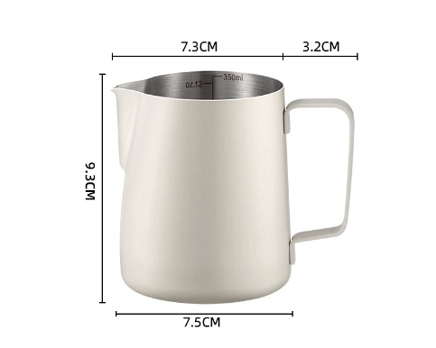cream white sharp spout 350ml