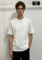 T-shirt en coton épais 270 GSM à épaules tombantes avec logo unique, durable, coupe oversize, broderie 3D de qualité