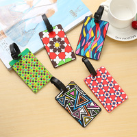 Étiquette de bagage souple en PVC personnalisée avec logo 3D par sublimation pour valise de voyage, idéale pour les compagnies aériennes (vente en gros)