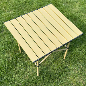 โต๊ะพับกลางแจ้ง 50x50x50 ซม. โต๊ะน้ำชาปิคนิคแบบพกพาทรงสี่เหลี่ยม - Product Image 2