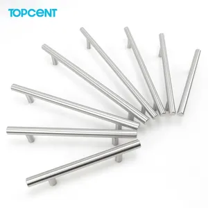 TOPCENT OEM Stainless steel brushed nickel Kitchen Door Pull T Bar Cabinet Handle home hardware