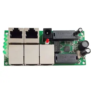 Placa de interruptor Ethernet de 5 puertos interfaz UTP RJ45 2 uds 90 grados 3 uds 180 interruptor de red Shenzhen fabricante OEM/ODM