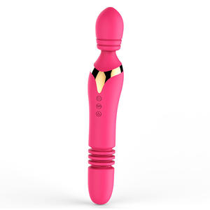 Vibratore a spinta forte ricaricabile USB con massaggiatore a bacchetta impermeabile riscaldante - Product Image 6