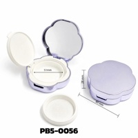 Étui vide personnalisé pour coussin d'air avec filtre en maille, compact métallique, miroir intégré, emballage de maquillage en plastique rechargeable