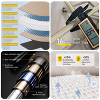 Dynamischer Schnecken-Mondstuhl, verdicktes Outdoor-Klapptisch-Stuhl-Set aus Oxford-Gewebe, Glamping-Design für Camping, Picknick, Skizzieren