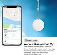 Mini traceur GPS MFI Air Tag avec suivi en temps réel, étanche IPX5, en plastique, autonomie de 365 jours, portée illimitée, compatible Android et iOS