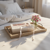 IMEE Prêt à expédier Boîte à desserts 5 pièces en papier artistique blanc avec fenêtre transparente, recyclable, pour cakesicles, bâtonnets glacés, éclairs et sucettes, avec inserts