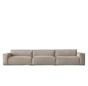 Оптовая продажа, новый современный дизайн, итальянский модульный кожаный диван, Дубовая основа для гостиной, мебель роскошного дизайна