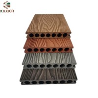 Plancher extérieur en WPC, lames de terrasse en composite bois, pose par clic, terrasse écologique en WPC pour jardin, patio, balcon, cour arrière, terrasse extérieure