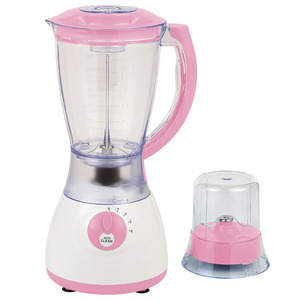 Licuadora eléctrica rosa de 1.5L con cuatro cuchillas y función de autolimpieza para hacer jugos y moler, uso doméstico - Product Image 1