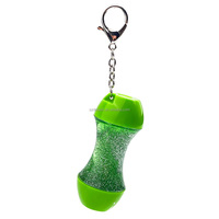 Porte-clés liquide à paillettes, jouet de bureau hypnotique, gadget anti-stress pour adultes, logo personnalisable disponible, liquide premium