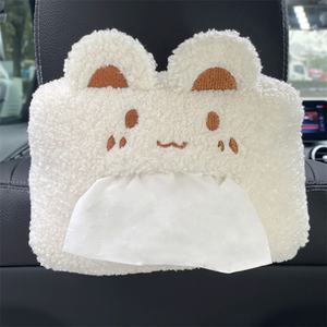 Fabricant Prix compétitif Porte-mouchoir <span class=keywords><strong>mignon</strong></span> monté sur voiture Porte-mouchoirs en peluche Couvercle de boîte à mouchoirs pour bureau - Product Image 1