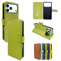 Casing Dompet Lipat Anti Sidik Jari Grosir, Mewah, Mode Musim Gugur Musim Dingin, Slot Kartu, Penyangga untuk iPhone 15 16 17 18 Pro Max 17 Air