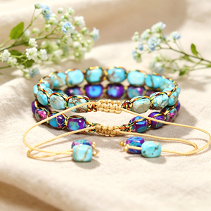 Natural stone woven <b>bracelet</b>, handmade adjustable, exquisite jewelry, wholesale accessories gift - Product Image 5