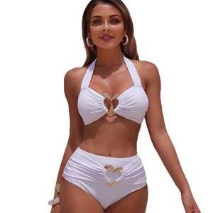 Baishiwei 2026 nueva moda Sexy corazón joyería accesorios mujer <span class=keywords><strong>Bikini</strong></span> transfronterizo superventas Bandeau traje <span class=keywords><strong>de</strong></span> baño cintura Logo - Product Image 5