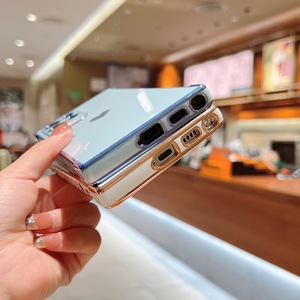 Fundas de silicona chapadas de lujo, funda de teléfono a prueba de golpes para Samsung Galaxy S23 FE S22 S21 Ultra A12 A13 A52 A53 A23 A33 - Product Image 4