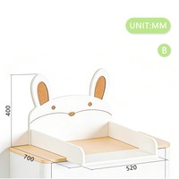 Table à langer en bois Montessori personnalisable pour la crèche, la garderie, l'école maternelle, la chambre d'enfant, les soins du bébé