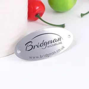 Hot Sales 50mm*20mm Or Customized Modern Custom Logo Printing Nameplate Style Nameplate Tag