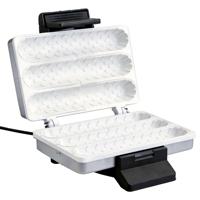 Machine à gaufres belges Nutty 1 pouce en acier inoxydable 1000W, certifiée CE GS RoHS LFGB ETL, pour la fabrication de cornets de glace et de hot-dogs – Vente en gros sur mesure